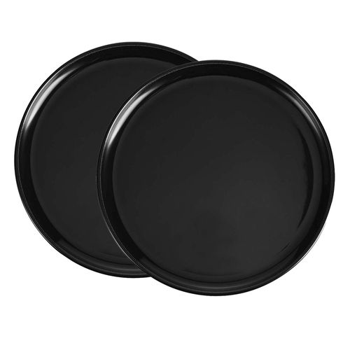 Set x 2 Platos Postre 20 cm Negros