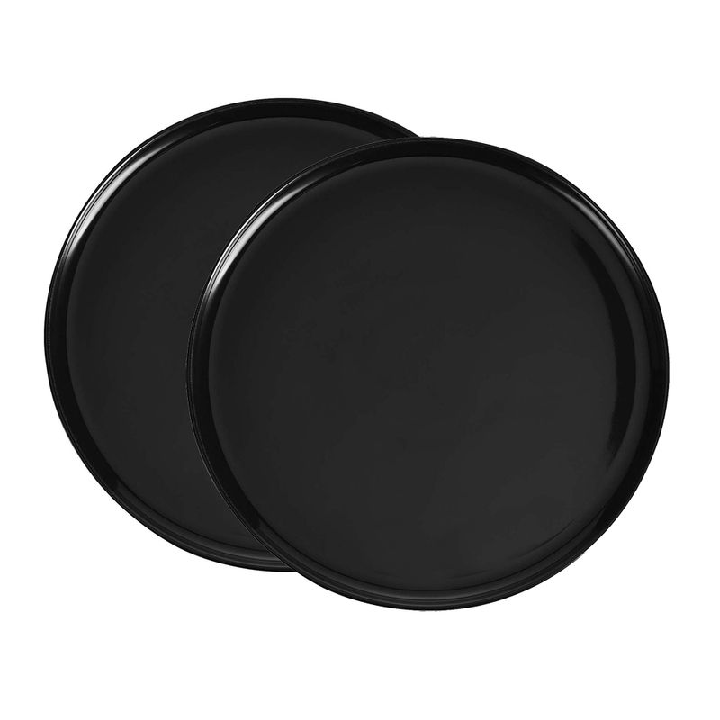 Set-x-2-Platos-Llanos-26-cm-Negro