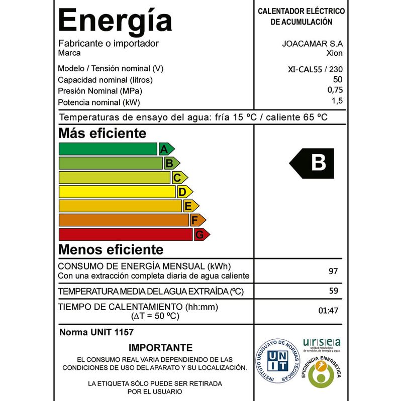 Termotanque-Acero-XION-Mod.-XI-CAL55-50-L-Mod.-1500W