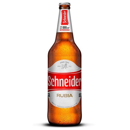Cerveza SCHNEIDER envase descartable 970 ml