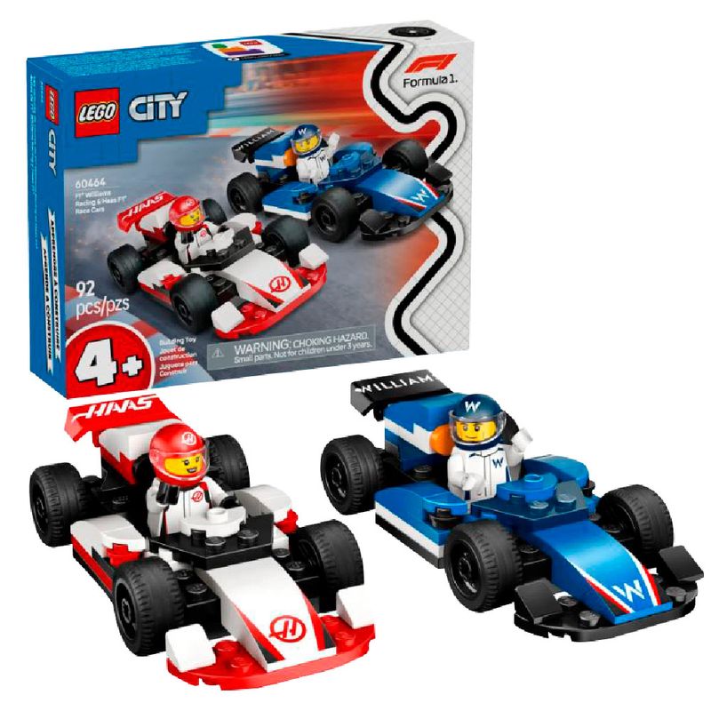LEGO-City-F1-Williams-Racing-y-Haas-F1