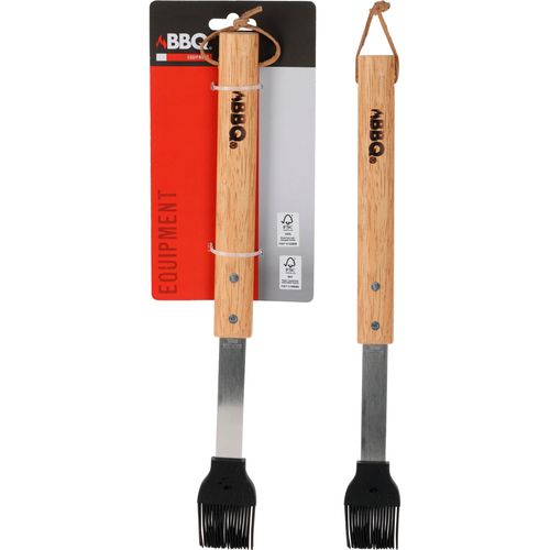 Pincel de Silicona para Parrilla 38 cm en Acero Inoxidable
