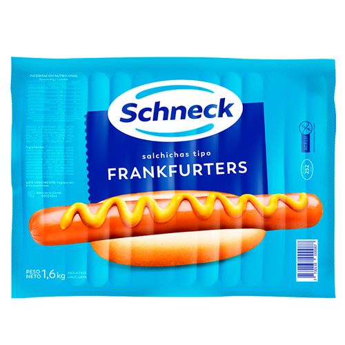 Frankfurters Largos SCHNECK x 27 un. 1.6 kg