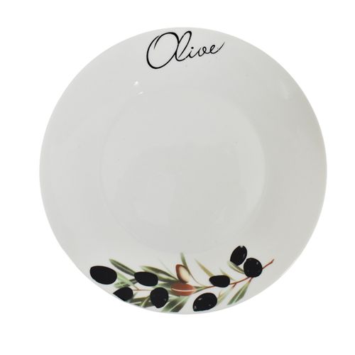 Plato para Postre en Porcelana 19 cm Olive