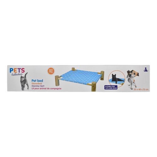Cama para Mascota con Base de Madera