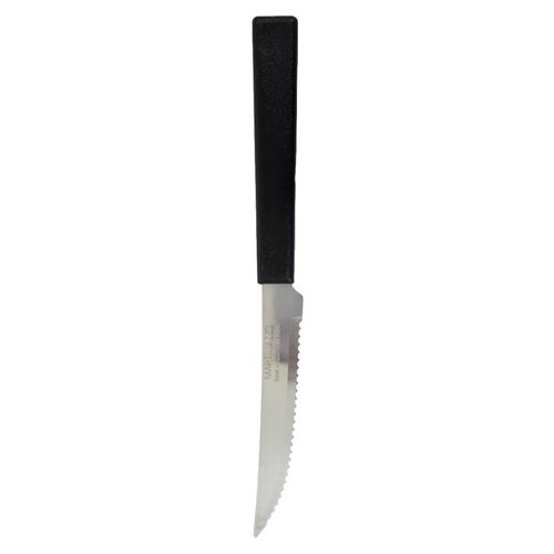 Cuchillo de acero inoxidable mango negro 20 cm