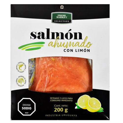 Salmón Ahumado con Limón FRESH MARKET 200 g