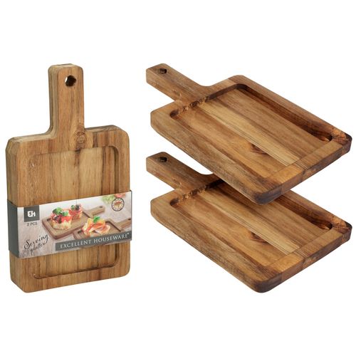 Set x 2 Tablas Madera Acacia