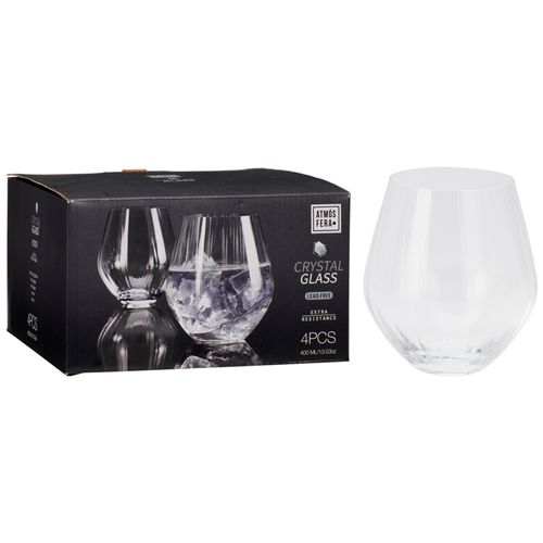 Set x 4 Vasos 400 ml Vidrio