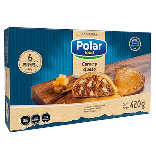 Empanadas de Carne y Queso POLAR FOOD x 6 un. 420 g