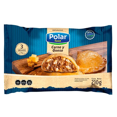 Empanadas de Carne y Queso POLAR FOOD x 3 un. 210 g