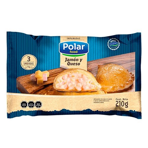 Empanadas de Jamón y Queso POLAR FOOD x 3 un. 210 g