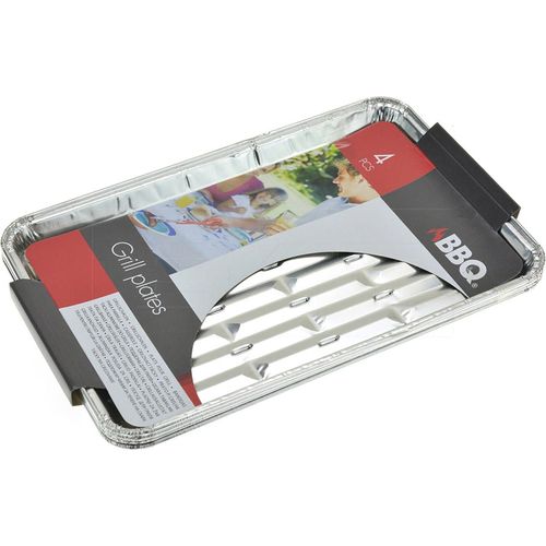 Bandejas BBQ en aluminio descartable 4 piezas
