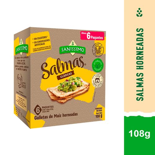 Tostaditas SANISSIMO Salmas x 6 108 g