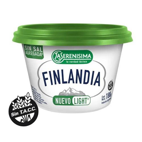 Queso FINLANDIA Light Sin Sal 180 g