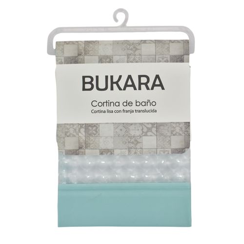 Cortina Baño Bukara Lisa con Transparencia