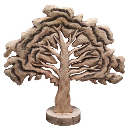 Árbol Tallado en Madera 45x11x43 cm fo-2463