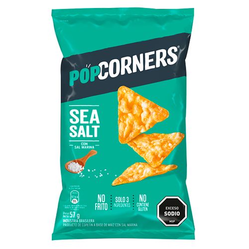 Snack POPCORNERS Sea Salt 57 g