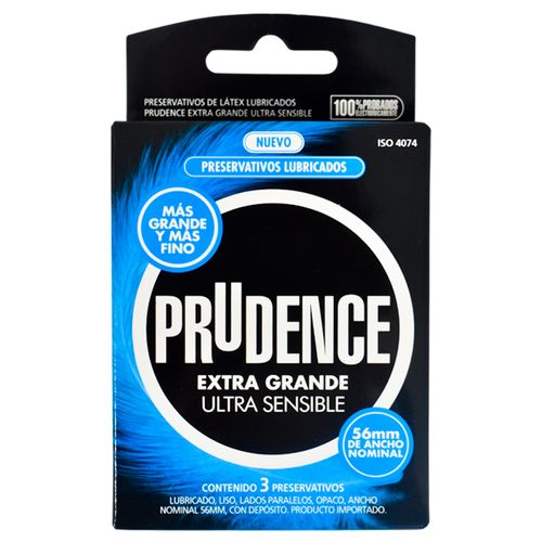 Preservativo PRUDENCE Extra Grande Ultra x 3