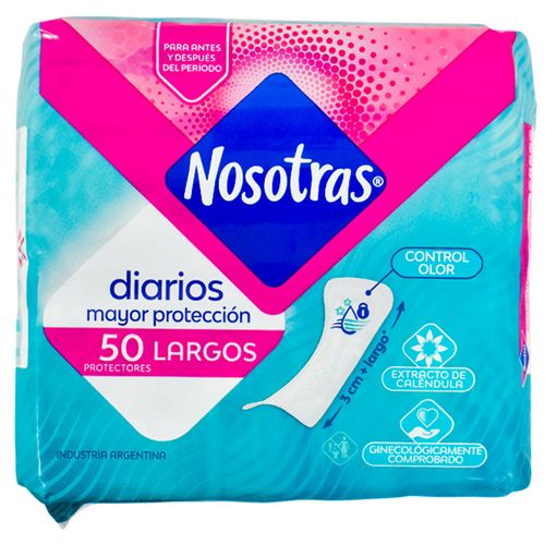 Protectores Diarios NOSOTRAS Largo 50 un.