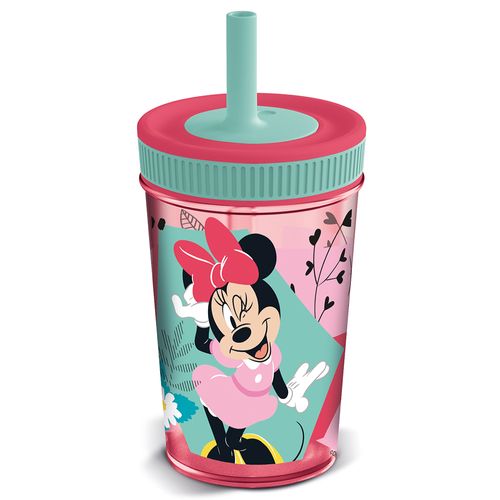 Vaso LEACK PROOF 420 ml Minnie plástico