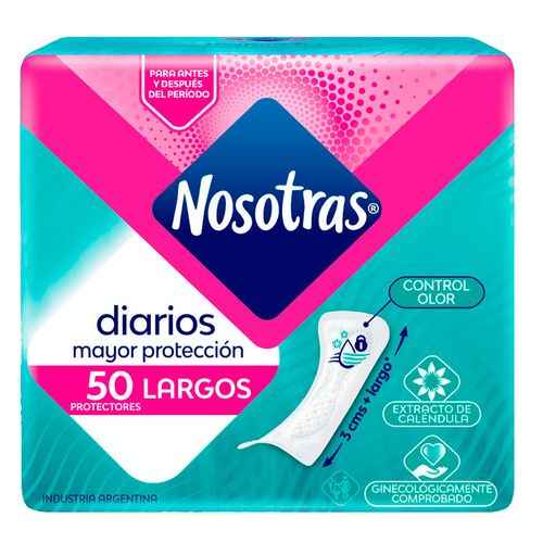 Protectores Diarios NOSOTRAS Largo 50 un.