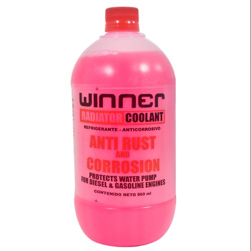 Agua para radiador WINNER Rojo 1 L
