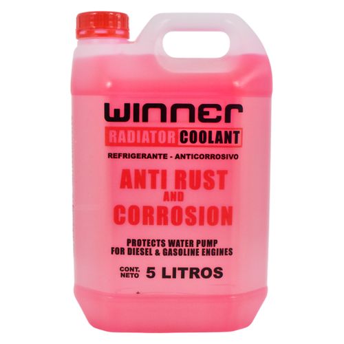 Agua para radiador WINNER Rojo 5 L