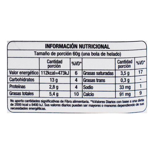 Helado PRECIO LÍDER Crema Vainilla 2 L