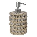 Dispensador-de-jabon-en-ceramica-y-rattan