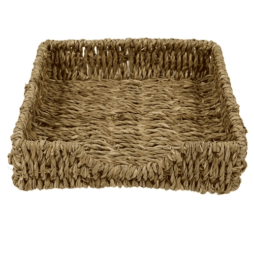 Servillertero Rectangular 18 x 18 x 5 cm Fibra Natural