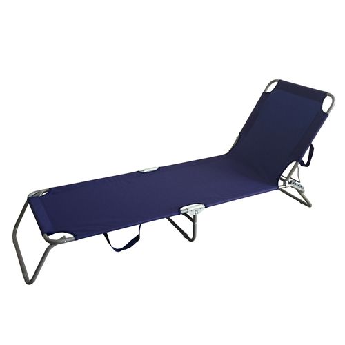 Reposera Tipo Catre Azul Plegable 185x59x29 cm