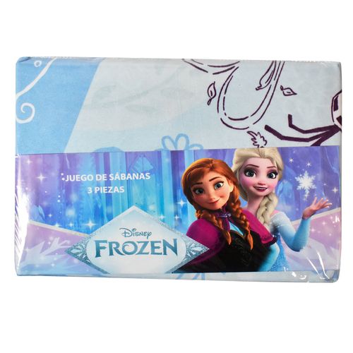 Juego de Sábanas 1 Plaza Microfibra Frozen Menta