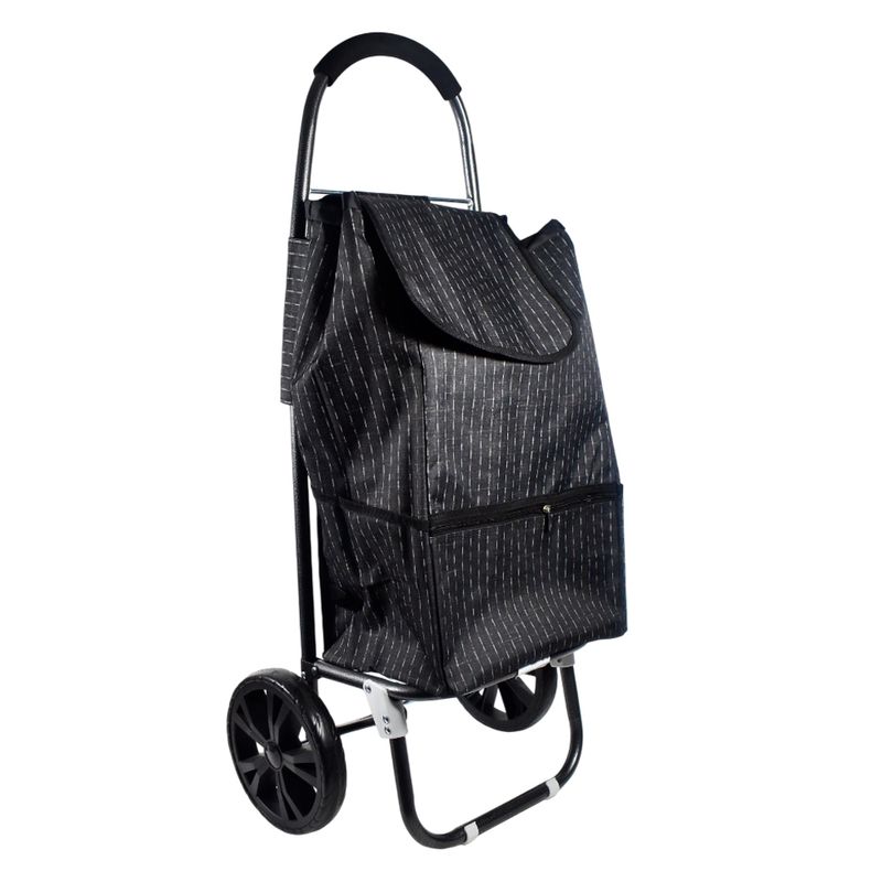 Carro-de-Feria-con-Bolsillo-y-Cierre-Negro