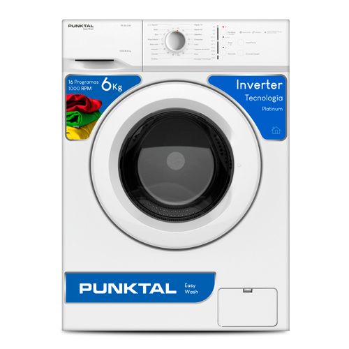 Lavarropas PUNKTAL Mod. PK-66 Inverter Cf 6 Kg