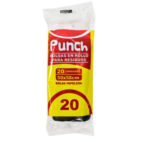 Bolsa para Residuos Punch 50x58 20 un.