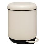 Papelera-5-L-115x13-cm-Acero-y-PP-Blanca-Pedal