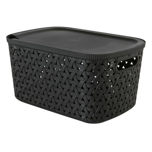 Caja Organizadora 67 L 30x20xh15,3 cm Negro Five