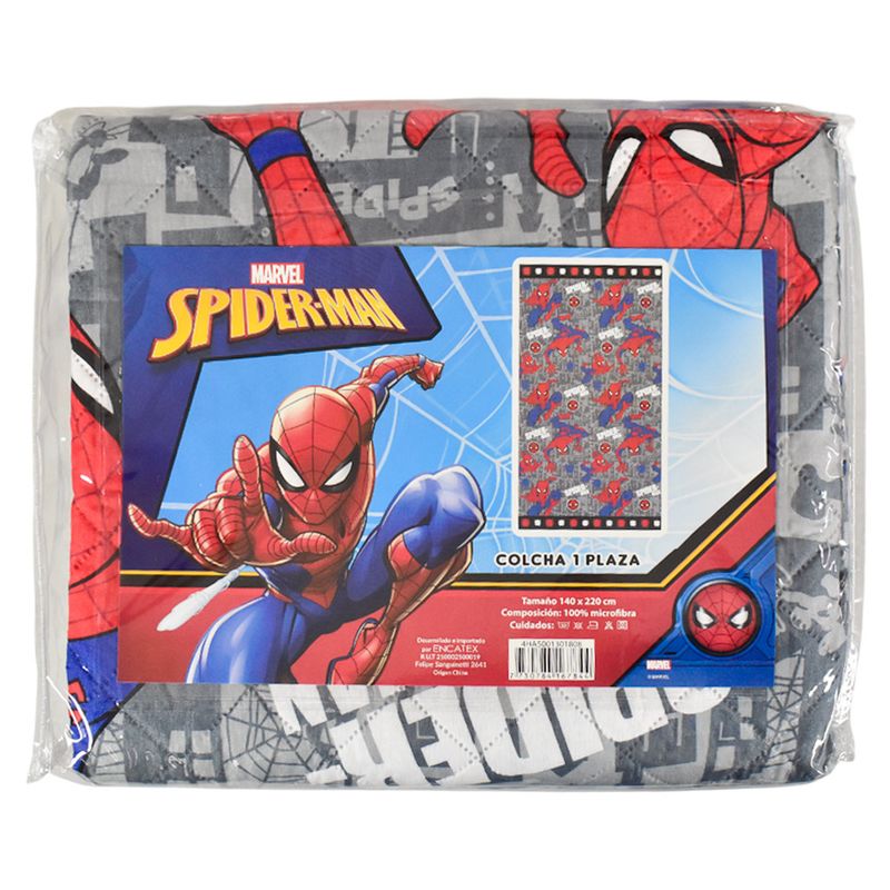 Colcha-Infantil-140-x-220-cm-Ultra-Spiderman-Gris