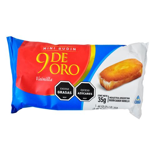 Mini Budín 9 DE ORO Vainilla 35 g