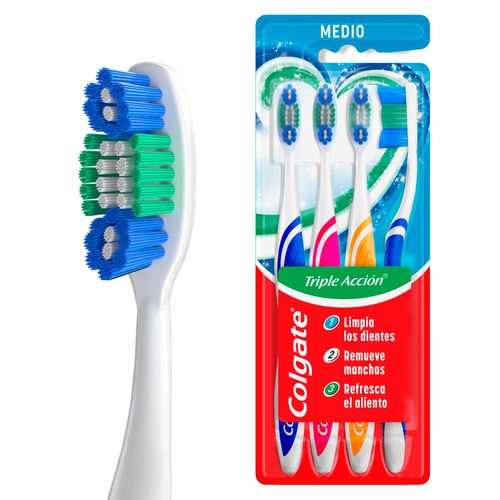 Cepillo Dental COLGATE Triple Acción x 4 un.