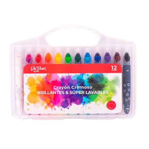 Crayón Cremoso DaVinci Kids Set x 12 Brillantes