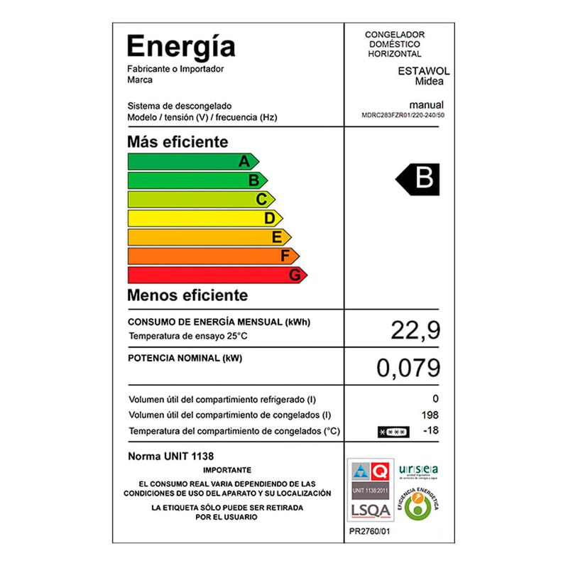 Freezer-MIDEA-Horizontal-198-L