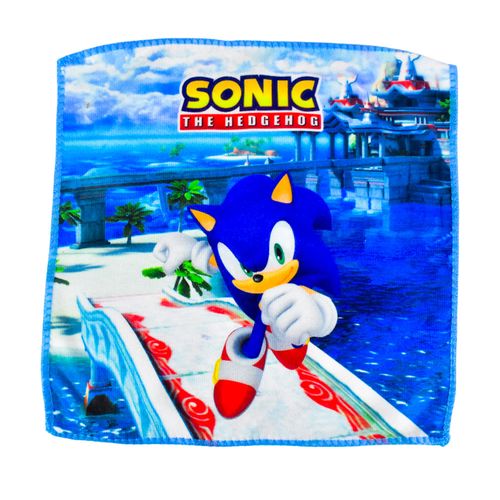 Toalla Social Microfibra 30x30 cm Sonic Azul