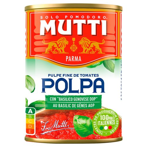 Pulpa de tomate con albahaca MUTTI 400 g