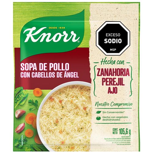 Sopa casera KNORR pollo con cabellos de ángel 88 g