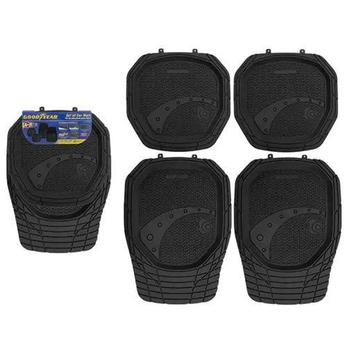 Alfombra para Auto Negra GOODYEAR 4 Piezas