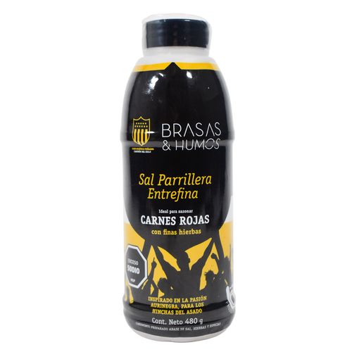 Sal para Carnes Rojas BRASAS y HUMOS Peñarol 480 g