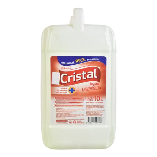 Agua Lavandina Solución CRISTAL 10 L