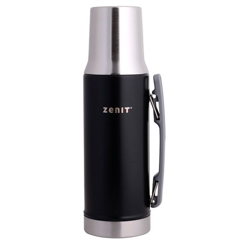 Termo ZENIT Acero Inox. 1 L Negro Tapa Mate